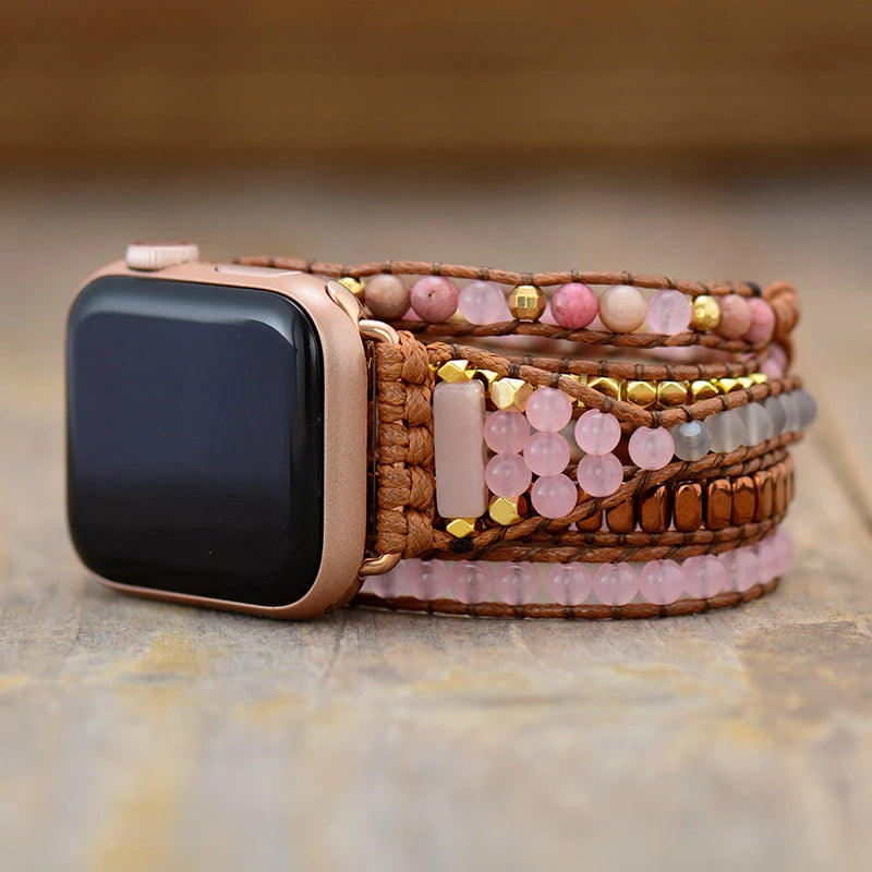 Rose Quartz Apple Watch Band – matonaturals